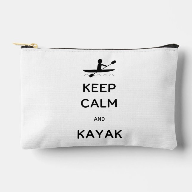 Keep Calm and Kayak Accessory Pouch (Front)
