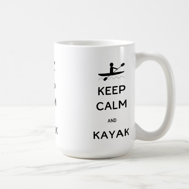 Keep Calm and Kayak Coffee Mug (Right)