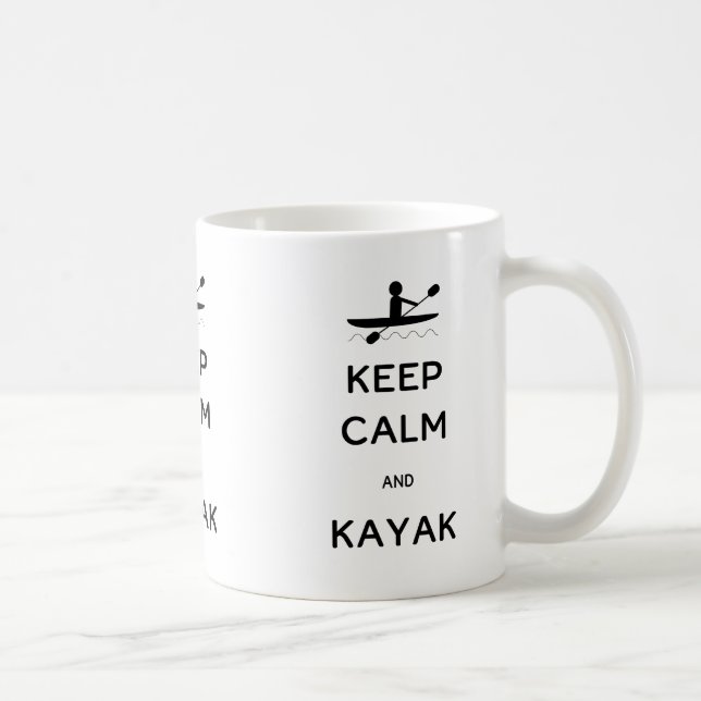 Keep Calm and Kayak Coffee Mug (Right)