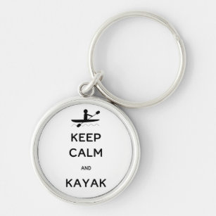 Keep Calm and Kayak Key Ring