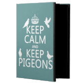 Keep Calm and Keep Pigeons - all colours iPad Air Cover (Front)
