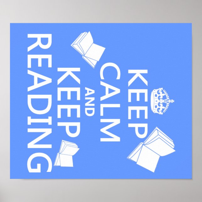 Keep Calm and Keep Reading Poster (Front)