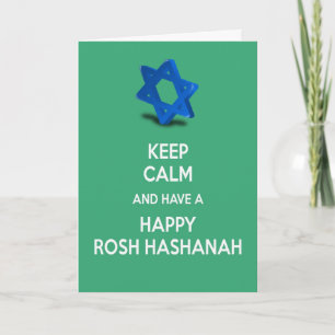 Keep calm and key to Happy Rosh Hashannah Holiday Card