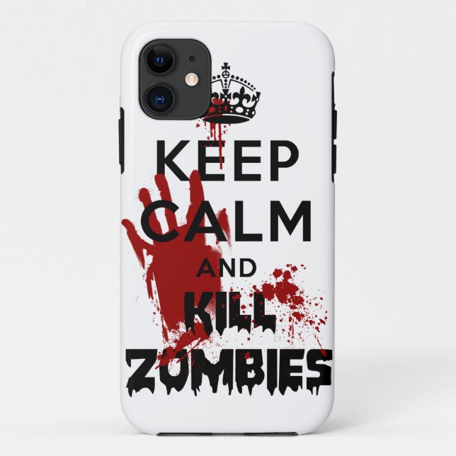 Keep Calm And Kill Zombies Iphone 5 Case (Back)