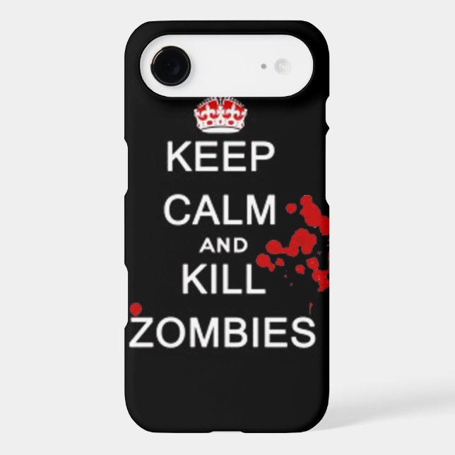 keep calm and kill zombies iPod touch case (Back)