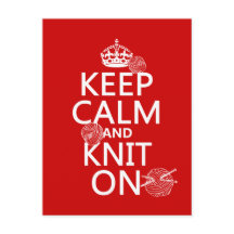 Keep Calm and Knit On - all colours
