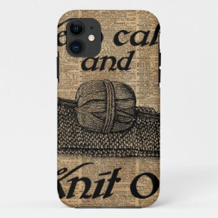 Keep Calm And Knit On iPhone 11 Case