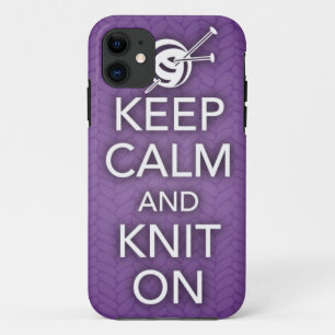 Keep Calm and Knit On iPhone 5 Case