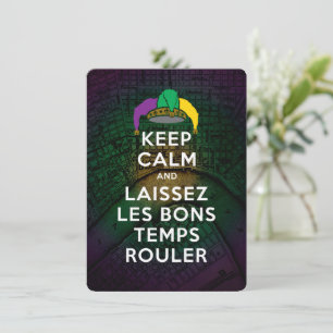 KEEP CALM and LAISSEZ LES BONS TEMPS ROULER Holiday Card