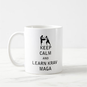 Keep Calm and Learn Krav Maga Coffee Mug