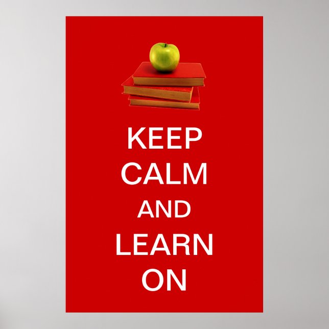 Keep Calm and Learn On Poster (Front)