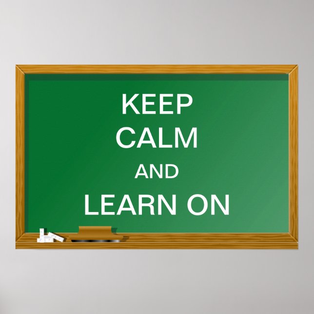 Keep Calm and Learn On Poster (Front)