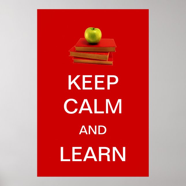 Keep Calm and Learn Poster (Front)