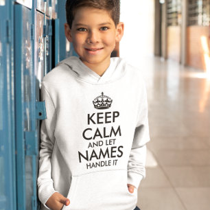keep calm and let add your own name handle it cool