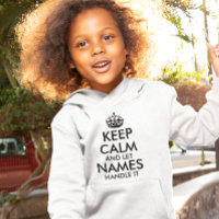 keep calm and let add your own name handle it cool
