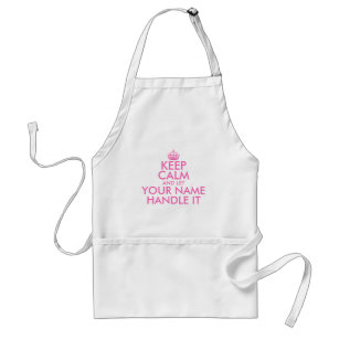 Keep calm and let handle it funny apron for women