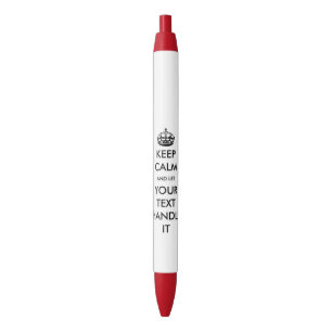 Keep calm and let handle it funny office humor blue ink pen