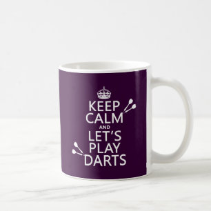 Keep Calm and Let's Play Darts Coffee Mug
