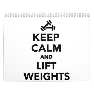 Keep calm and lift weights Bodybuilding Calendar