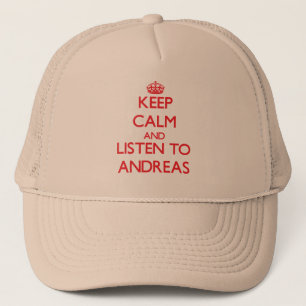 Keep Calm and Listen to Andreas Trucker Hat