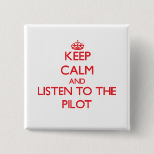 Keep Calm and Listen to the 15 Cm Square Badge