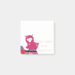 Keep Calm and Llama On - Post-its Notes