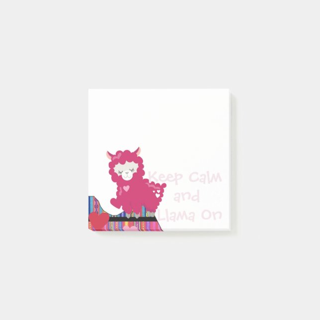 Keep Calm and Llama On - Post-its Notes (Front)