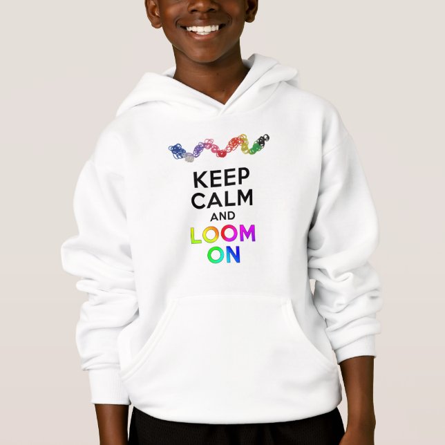 Keep Calm and Loom on T-Shirt (Front)