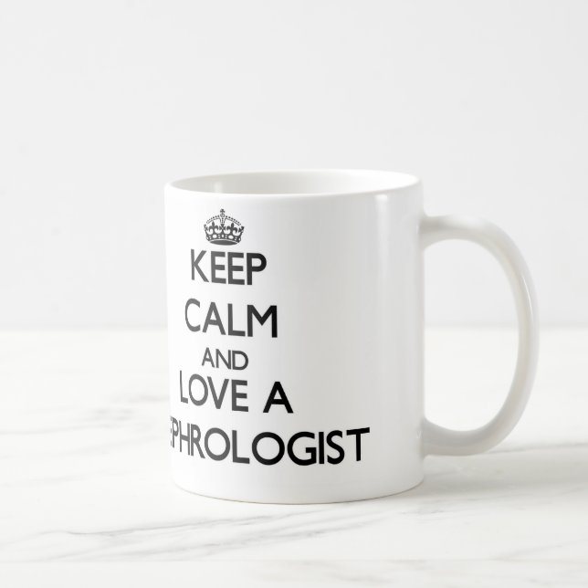 Keep Calm and Love a Nephrologist Coffee Mug (Right)
