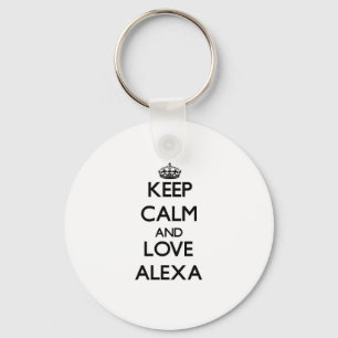 Keep Calm and Love Alexa Key Ring
