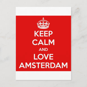 Keep Calm and Love Amsterdam Postcard