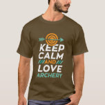 Keep Calm And Love Archery Sports T-shirt<br><div class="desc">Cool and awesome t-shirt for those who love archery and shooting arrows.</div>