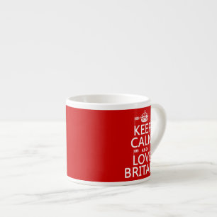 Keep Calm and Love Britain Espresso Cup