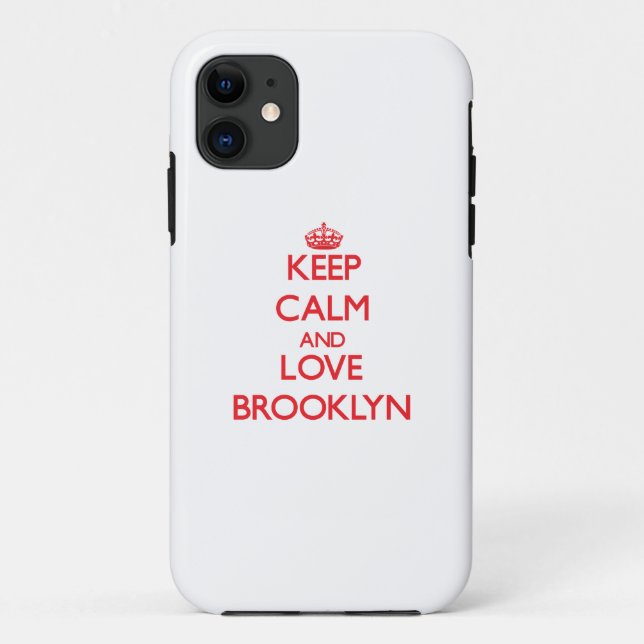 Keep Calm and Love Brooklyn Case-Mate iPhone Case (Back)