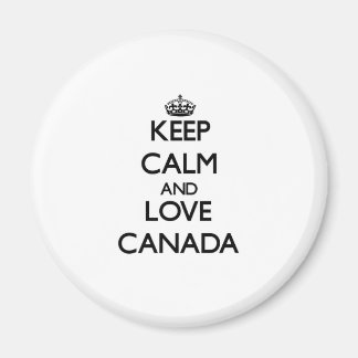 Keep Calm and Love Canada Magnet