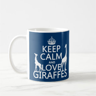 Keep Calm and Love Giraffes - all colours Coffee Mug