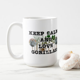 "Keep calm and love gorillas Coffee Mug