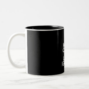 Keep calm and love Iguanas Two-Tone Coffee Mug
