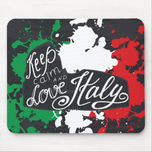 Keep Calm and Love Italy Mouse Mat