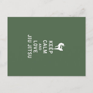 Keep Calm and Love Jiu Jitsu Postcard