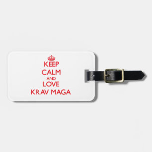 Keep calm and love Krav Maga Luggage Tag