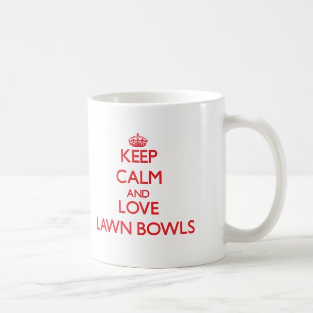 Keep calm and love Lawn Bowls Coffee Mug (Right)