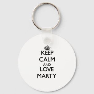 Keep Calm and Love Marty Key Ring
