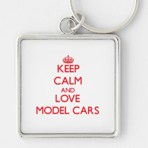 Keep calm and love Model Cars Key Ring