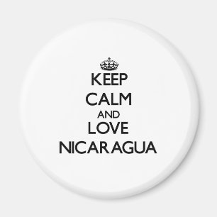 Keep Calm and Love Nicaragua Magnet