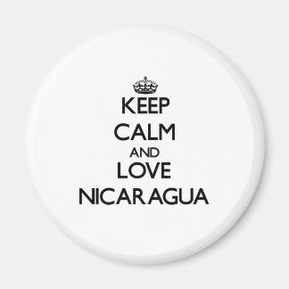 Keep Calm and Love Nicaragua Magnet