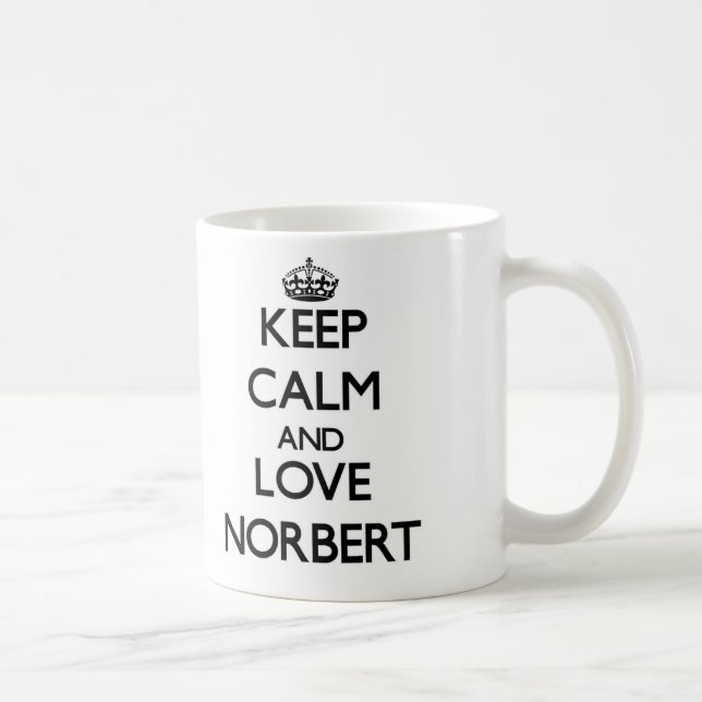 Keep Calm and Love Norbert Coffee Mug (Right)