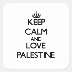 Keep Calm and Love Palestine Square Sticker