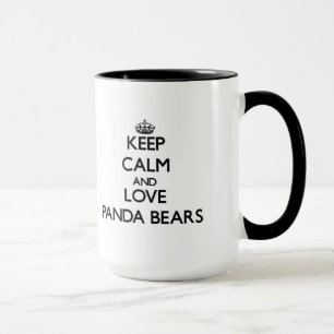 Keep calm and Love Panda Bears Mug