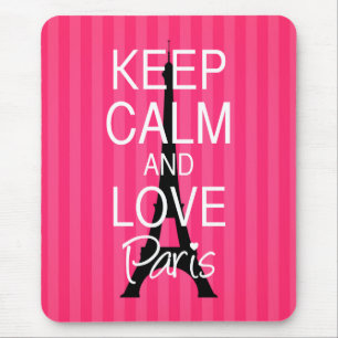 Keep Calm and Love Paris Mouse Mat